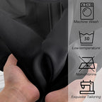 Simplebrand Black Sheer Curtains 90 Inches Long, Light Filtering Rod Pocket - Image 7