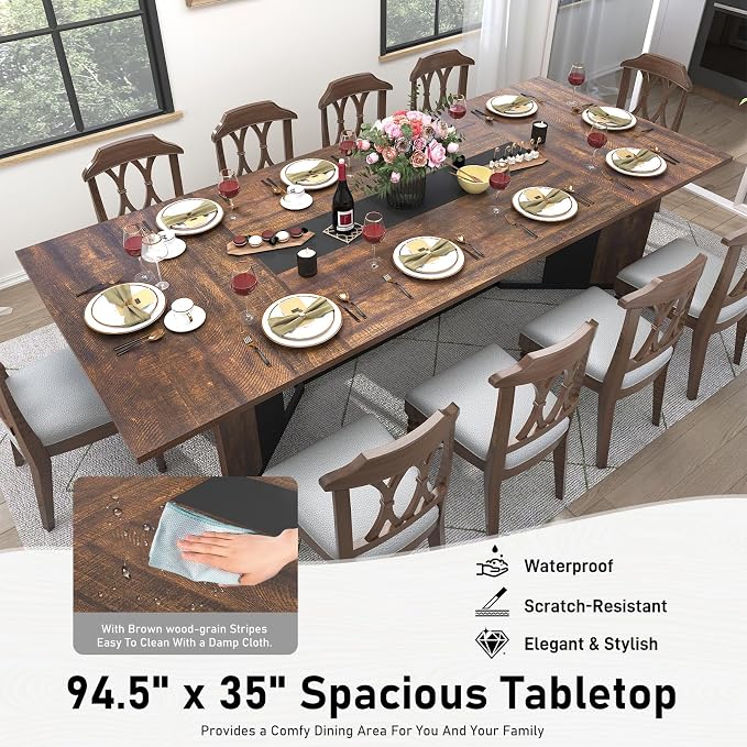 Hlivelood 94Inch Large Dining Table - Image 5