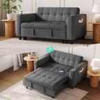 LINSY Sleeper Sofa Bed, Small 3 in 1 Convertible Loveseat Sleeper Couch by Linsy