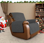 Easy-Going Reversible Couch Cover, Oversized Recliner, Darkgray/Beige | Machine - Image 2