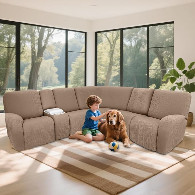 100% Waterproof Sectional Recliner Couch Covers - Image 2