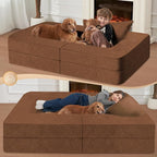 Futon Sofa Bed with Pillow, 3-in-1 Sleeper Sofa Bed with Removable Cover - Image 6