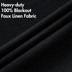 MIULEE 100% Blackout Linen Curtains - Image 5