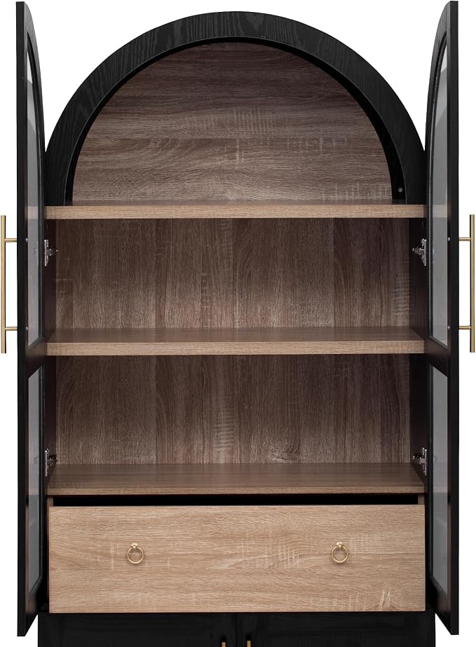 VilroCaz 71" Tall Arched Kitchen Pantry - Image 7