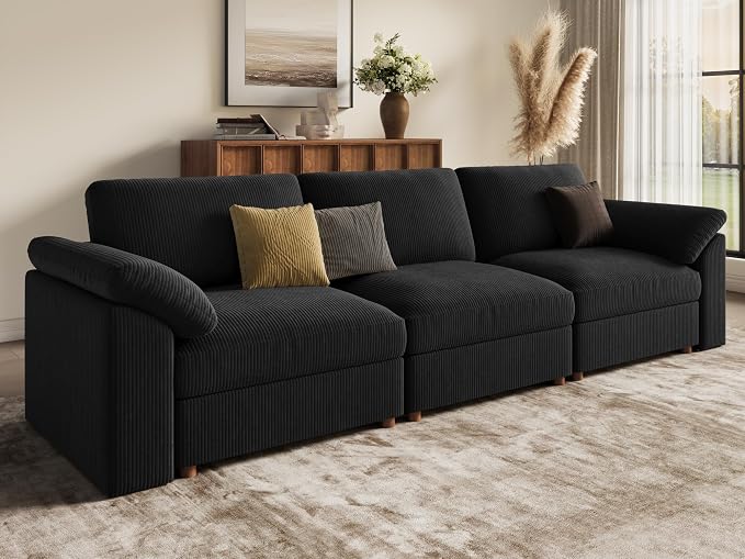 EASE MOOSE Sectional Modular Sofa, Comfty 3 Seat Cloud Couch, FSC Certified - Image 3