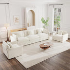 mikibama Luxury 3 Piece Sofa Set, 2 Pieces of Single Sofa and 1 Piece of 3 by Mikibama