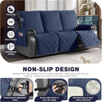 TAOCOCO 100% Waterproof Recliner Sofa Covers 3 Seater, Split Couch Covers - Image 4