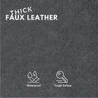 Faux Leather Fabric, Thick Durable Synthetic Repholstery Leather Vinyl - Image 2