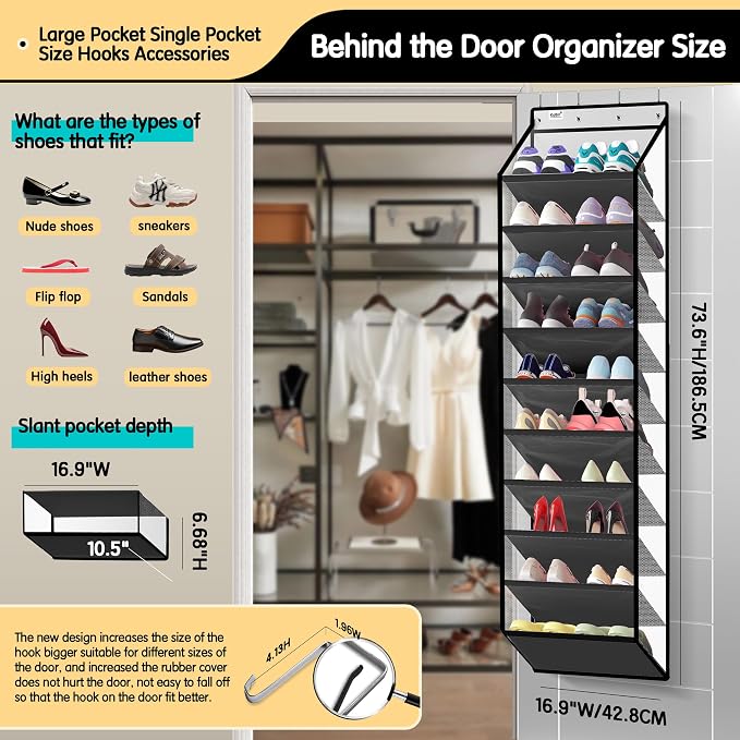 Kotkn 10 Tier Hanging Shoe Rack - Image 2