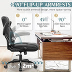 Leather Office Chair, PU Home Computer Desk Chairs - Image 4