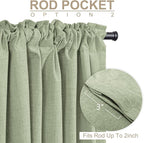 Linen Textured Total Blackout Curtains - Image 4