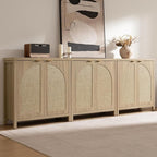 SICOTAS 68" W Rattan Sideboard Buffet Cabinet - Image 4