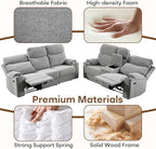 HAOMARKETS 2-Piece Electric Recliner Sofa Set - Image 7
