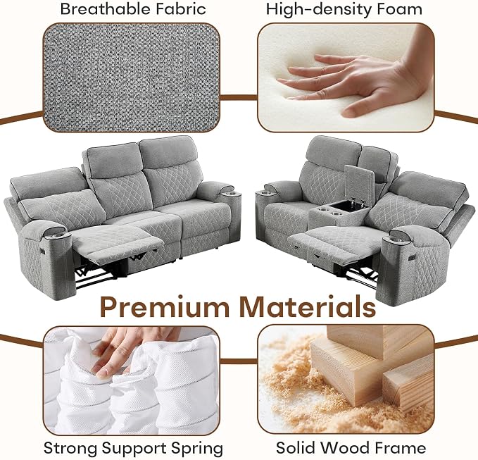 HAOMARKETS Power Recliner Chair Set of 2 - Image 7