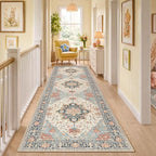 RELEANY Washable Area Rug, Runner 3'x10', Water Repellent, Pet Friendly by RELEANY