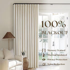 Cream Beige Linen Black Out 96 Inch Curtains - Image 3