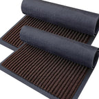 OLANLY 2-Pack Front Door Mats 35x23, Waterproof Heavy-Duty Doormats | Brown by OLANLY