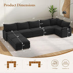 Vesgantti Large Modular Sectional Sofa, Big Comfy Cloud Couch - Image 2