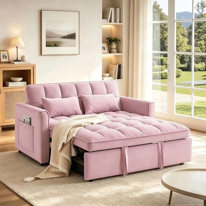 3 in 1 Convertible Sofa Bed, Loveseat Sleeper Sofa by Outdoorchairs
