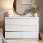 Jocoevol Modern White 7 Drawer Dresser - Image 8