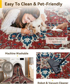 RELEANY Washable Area Rug, Small 2'6"x4', Water Repellent, Pet Friendly - Image 5