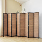 8 Panel Bamboo Room Divider Screen, 5.6 FT Tall Bamboo Divider Folding Panel - Image 5