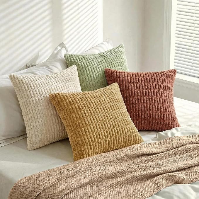 Fancy Homi 4 Packs Decorative Throw Pillow Covers - Image 8