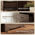 AODK Farmhouse Tall 6 Drawer Dresser - Image 6