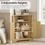 Smuxee Bathroom Corner Cabinet, Floor Corner Storage Cabinet - Image 4