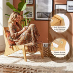 Furlide Rattan Chair 2Pcs, Mid Century Modern Accent Chair, Leisurely Reading - Image 5