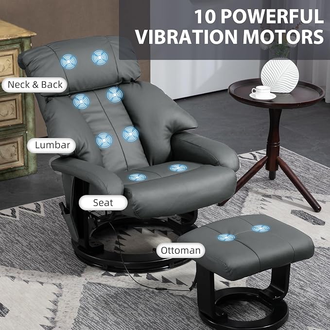 HOMCOM Massage Recliner Chair - Image 4