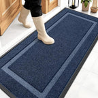 OLANLY Front Door Mat Outside 59x23, All-Season Heavy-Duty Rubber Doormat | Blue by OLANLY