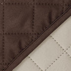 Reversible Recliner Chair Covers, Chocolate/Beige | Chair Covers - Image 8