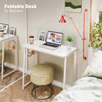 WOHOMO Folding Desk, 31.5" Small Desk - Image 5