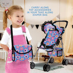 Baby Doll Stroller Bed and Swing Nursery Playset, Baby Doll Accessories - Image 4