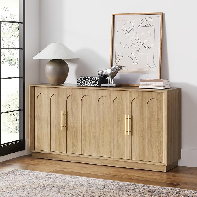 FORTUNETEC Sideboard Buffet Cabinet - Image 8