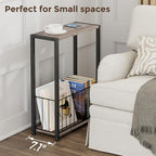 Homleke Narrow Side Tables Set of 2 - Image 5