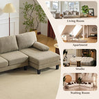 Karl home 110" U-Shape Sectional Couches - Image 4
