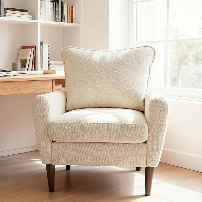 OLIXIS Comfy Accent Chair for Living Room Bedroom and Waiting Room, Upholstered by OLIXIS