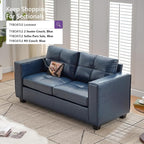 TYBOATLE 65" Faux Leather Loveseat - Image 8