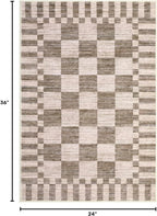 GarveeHome Checkered Washable 2x3 Rug Small Area Rugs Non-Slip - Image 2
