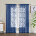 Furman Sheer Curtains 72 inches Long 2 Panels Set, Light Filtering Top Rod by OWENIE