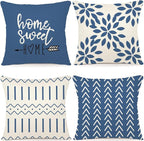 YCOLL Pillow Covers 18x18 Set of 4, Modern Sofa Throw Pillow Cover, Decorative by PillowCoversExpert