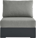 Modway Tahoe Aluminum Armless Patio Gray Modular Weather-Resistant - Image 6