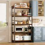 5 Tier Bookshelf 31.49" Width, Tall Book Shelf Storage and Organization - Image 2