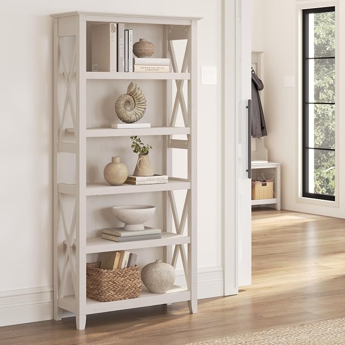 Bush Home Tall 5 Shelf Bookcase - Image 2
