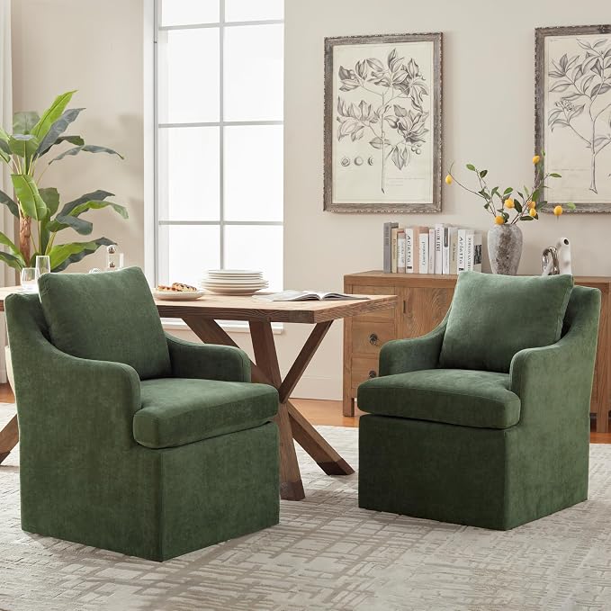 VKNOW Upholstered Dining Chairs Set of 2, Modern Kitchen Chairs Dining Room by VKNOW