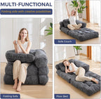 MAXYOYO Folding Sofa Bed, L-Shaped Convertible Sofa Bed - Image 7