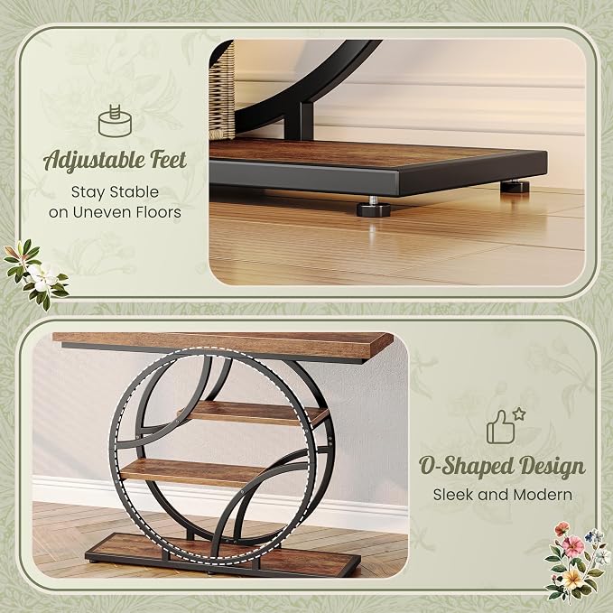 Huuger Modern Console Table, 41.3 Inch Sofa Table - Image 7
