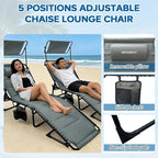 Outdoor Folding Lounge Chair - Image 7